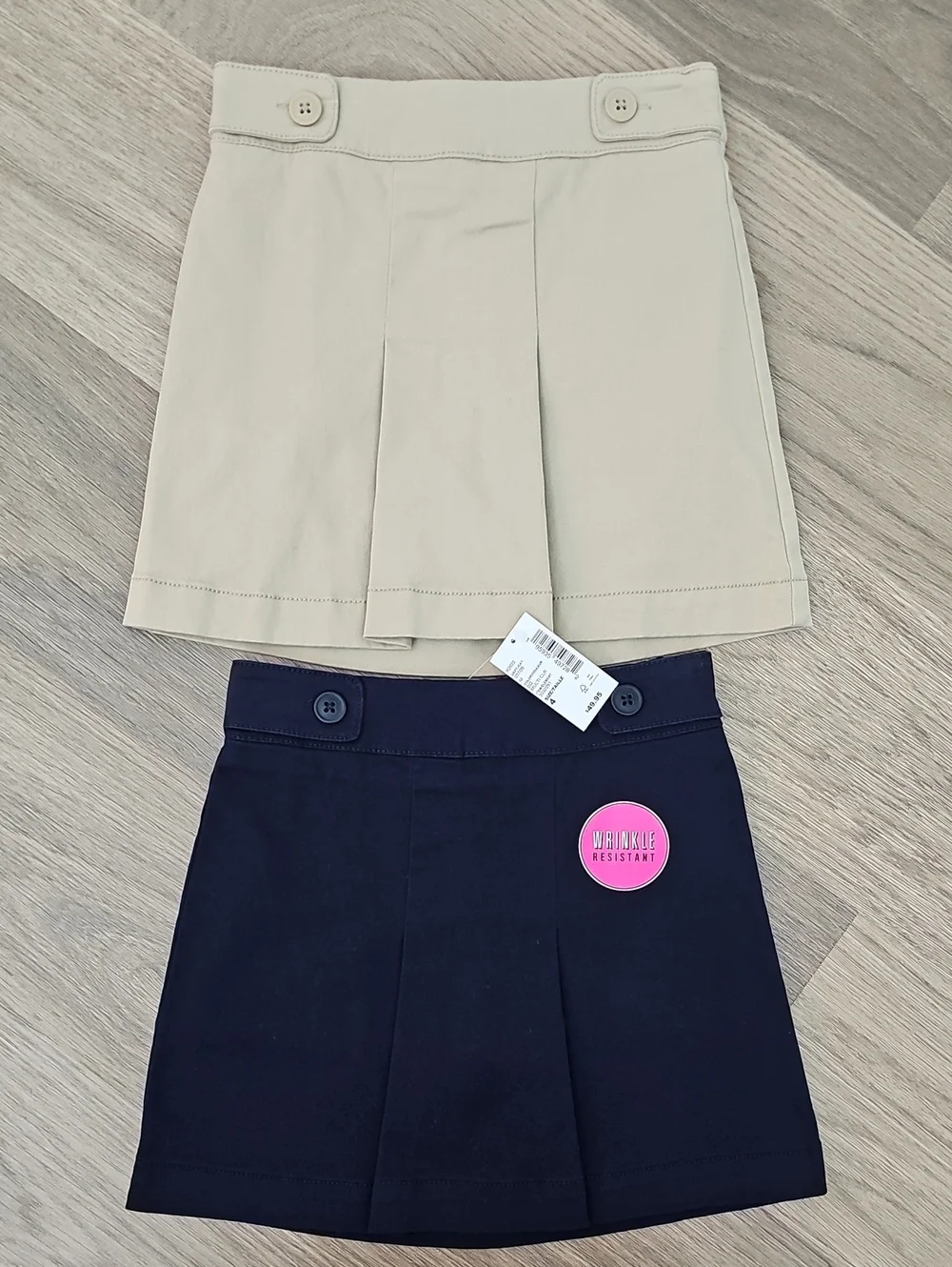 The Children's Place Girls' Skort in Navy and Khaki